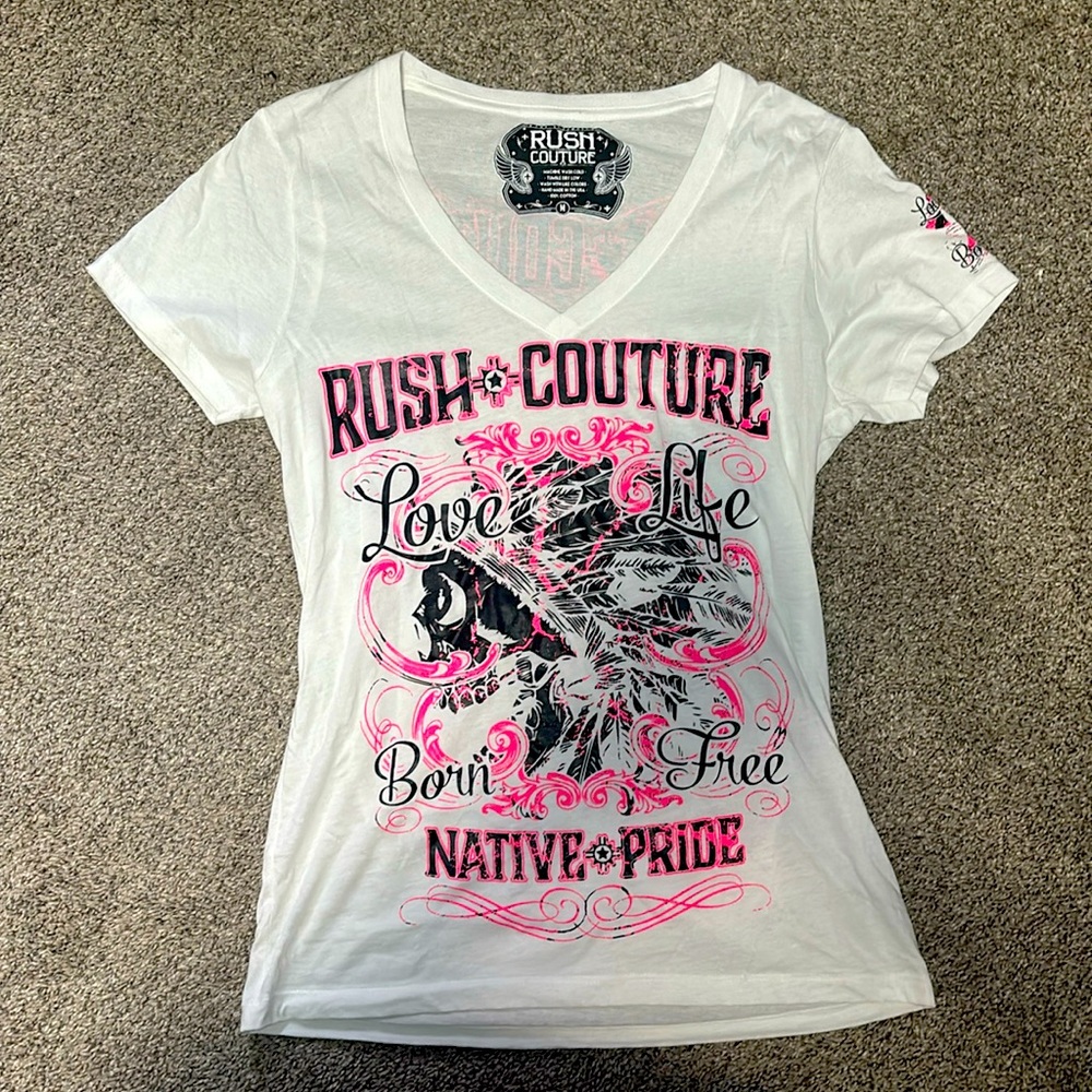 Rush couture v neck tee